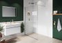 Purity Collection 1000mm Chrome Wetroom Panel with wall Support