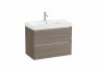 Roca Ona Unik 800mm Basin & Dark Elm Unit (2 Drawers)