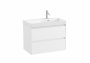 Roca Ona Unik 800mm Right Hand Basin & Matt White Unit (2 Drawers)