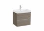 Roca Ona Unik 650mm Basin & Dark Elm Unit (2 Drawers)