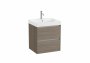 Roca Ona Unik 550mm Basin & Dark Elm Unit (2 Drawers)