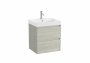 Roca Ona Unik 550mm Basin & Light Oak Unit (2 Drawers)