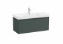 Roca Ona Unik 1000mm Basin & Matt Green Unit (1 Drawer)