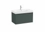 Roca Ona Unik 800mm Basin & Matt Green Unit (1 Drawer)