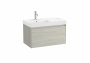 Roca Ona Unik 800mm Left Hand Basin & Light Oak Unit (1 Drawer)