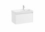 Roca Ona Unik 800mm Right Hand Basin & Matt White Unit (1 Drawer)