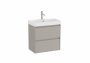 Roca Ona Unik Compact 600mm Basin & Matt Sand Grey Unit (2 Drawers)