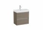 Roca Ona Unik Compact 600mm Basin & Dark Elm Unit (2 Drawers)