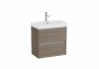 Roca Ona Unik Compact 600mm Basin & Dark Elm Unit (2 Drawers)