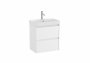 Roca Ona Unik Compact 550mm Basin & Matt White Unit (2 Drawers)