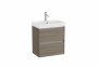 Roca Ona Unik Compact 550mm Basin & Dark Elm Unit (2 Drawers)