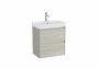 Roca Ona Unik Compact 550mm Basin & Light Oak Unit (2 Drawers)