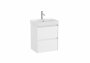 Roca Ona Unik Compact 500mm Basin & Matt White Unit (2 Drawers)