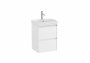 Roca Ona Unik Compact 450mm Basin & Matt White Unit (2 Drawers)