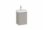 Roca Ona Unik Compact 400mm Basin & Matt Sand Grey Unit (1 Drawer)