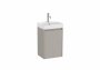 Roca Ona Unik Compact 400mm Basin & Matt Sand Grey Unit (1 Drawer)