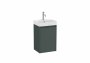 Roca Ona Unik Compact 400mm Basin & Matt Green Unit (1 Drawer)