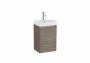 Roca Ona Unik Compact 400mm Basin & Dark Elm Unit (1 Drawer)