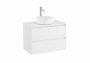 Roca Ona Unik 800mm Matt White Unit & Countertop (2 Drawers)