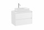 Roca Ona Unik 800mm Matt White Unit & Countertop (2 Drawers)