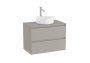 Roca Ona Unik 800mm Matt Sand Grey Unit & Countertop (2 Drawers)