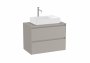 Roca Ona Unik 800mm Matt Grey Unit & Countertop (2 Drawers)