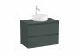 Roca Ona Unik 800mm Matt Green Unit & Countertop (2 Drawers)