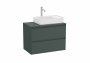 Roca Ona Unik 800mm Matt Green Right Hand Unit & Countertop (2 Drawers)