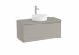 Roca Ona Unik 1000mm Matt Sand Grey Unit & Countertop (1 Drawer)