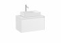 Roca Ona Unik 800mm Matt White Unit & Countertop (1 Drawer)