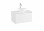 Roca Ona Unik 800mm Matt White Unit & Countertop (1 Drawer)