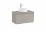 Roca Ona Unik 800mm Matt Sand Grey Unit & Countertop (1 Drawer)