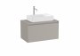 Roca Ona Unik 800mm Matt Sand Grey Unit & Countertop (1 Drawer)