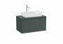 Roca Ona Unik 800mm Matt Green Unit & Countertop (1 Drawer)