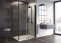 Roman Innov8 1200 x 900mm Pivot Door with In-line Panel and Side Panel