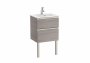 Roca The Gap Compact City Oak 500mm 2 Drawer Vanity Unit with Basin