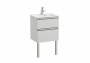 Roca The Gap Compact Arctic Grey 500mm 2 Drawer Vanity Unit with Basin