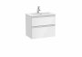 Roca The Gap Compact Gloss White 600mm 2 Drawer Vanity Unit with Basin