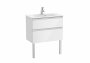 Roca The Gap Compact Gloss White 700mm 2 Drawer Vanity Unit with Basin