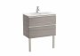 Roca The Gap Compact City Oak 700mm 2 Drawer Vanity Unit with Basin