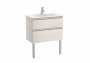 Roca The Gap Compact Nordic Ash 700mm 2 Drawer Vanity Unit with Basin