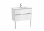 Roca The Gap Compact Gloss White 800mm 2 Drawer Vanity Unit with Basin