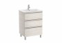 Roca The Gap Nordic Ash 600mm 3 Drawer Vanity Unit with Basin