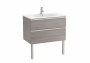 Roca The Gap City Oak 800mm 2 Drawer Vanity Unit with Basin