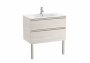 Roca The Gap Nordic Ash 800mm 2 Drawer Vanity Unit with Basin