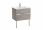 Roca The Gap City Oak 700mm 2 Drawer Vanity Unit with Basin