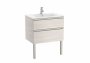 Roca The Gap Nordic Ash 700mm 2 Drawer Vanity Unit with Basin