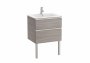 Roca The Gap City Oak 600mm 2 Drawer Vanity Unit with Basin