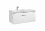 Roca Prisma Gloss White 900mm Basin & Unit with 1 Drawer - Left Hand