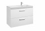 Roca Prisma Gloss White 900mm Basin & Unit with 2 Drawers - Right Hand